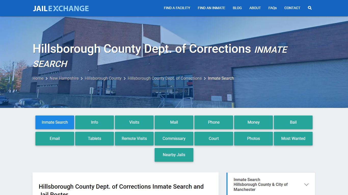 Hillsborough County Dept. of Corrections Inmate Search